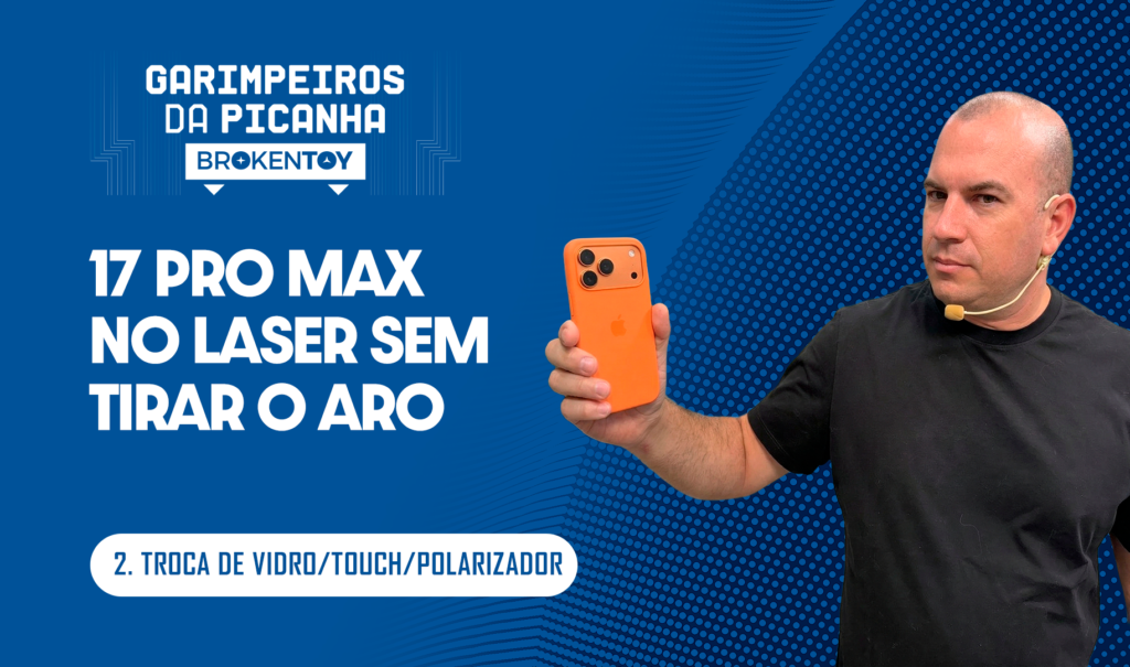 17 Pro Max no laser sem tirar o aro