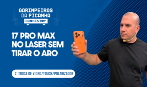 17 Pro Max no laser sem tirar o aro