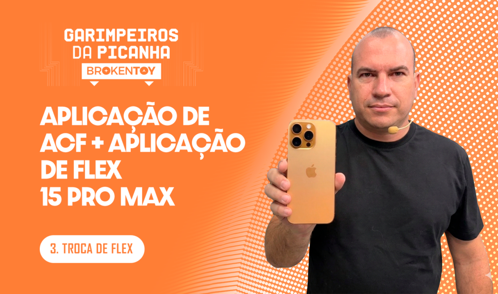 Aplicação de ACF + aplicação de Flex 15 Pro Max