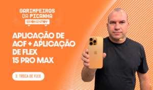Aplicação de ACF + aplicação de Flex 15 Pro Max