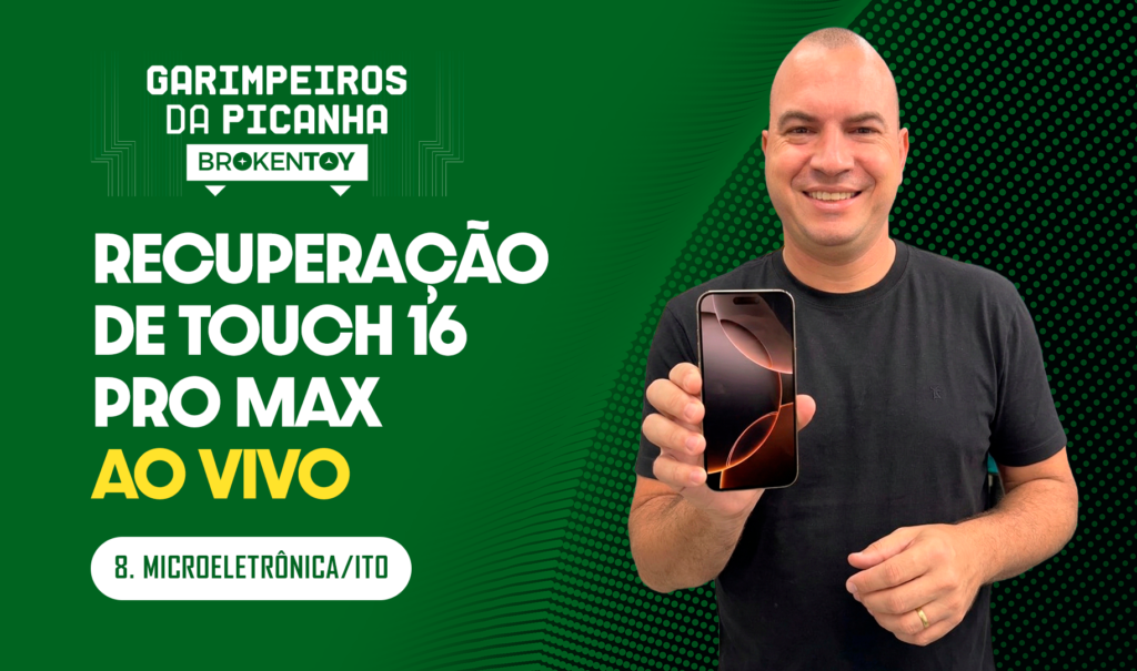 Recuperação de touch 16 Pro Max ao vivo.