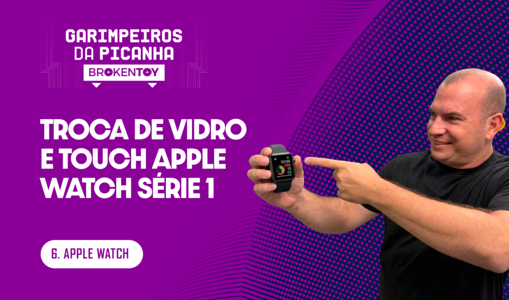 Troca de Vidro e touch Apple Watch Série 1