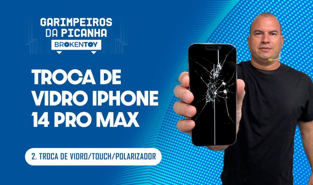 Troca de vidro Iphone 14 Pro Max