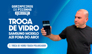 Troca de vidro Samsung Modelo A31 Fora do aro!