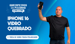 iPhone 16 vidro quebrado